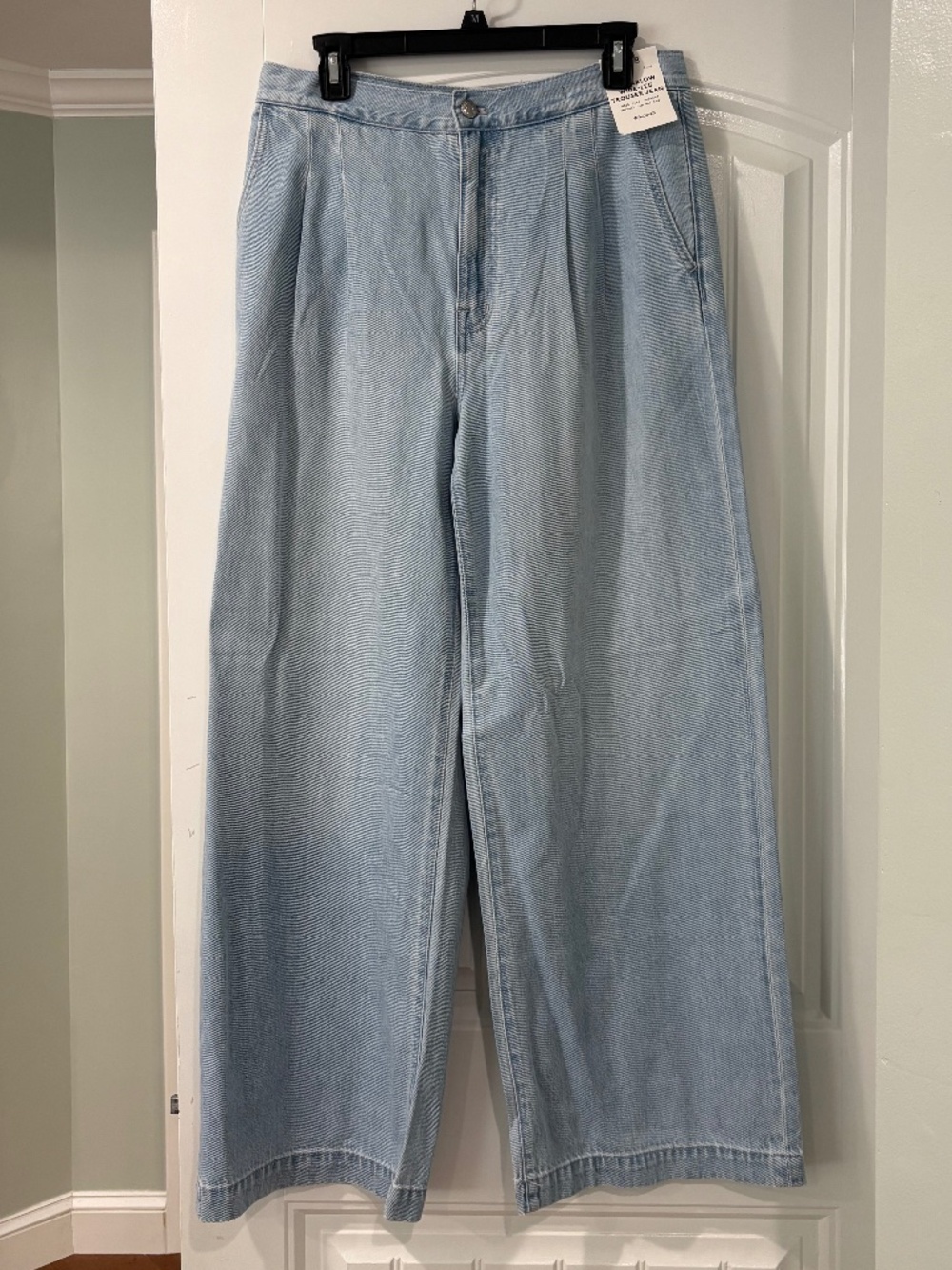 Madewell The Harlow Wide-Leg Denim Trouser in Noll Wash: Airy Denim Editi